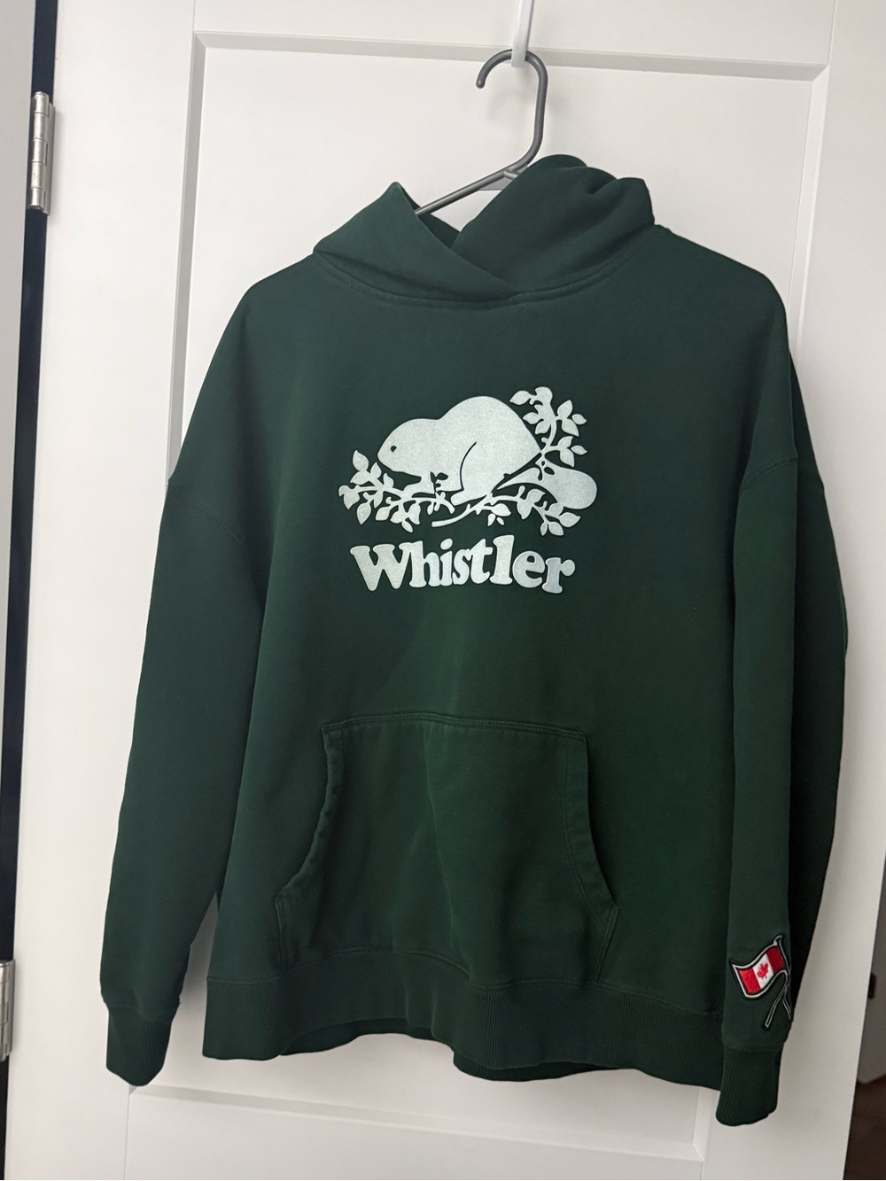 Women’s XL Dark Green Graphic Pullover Hoodie Sweatshirt